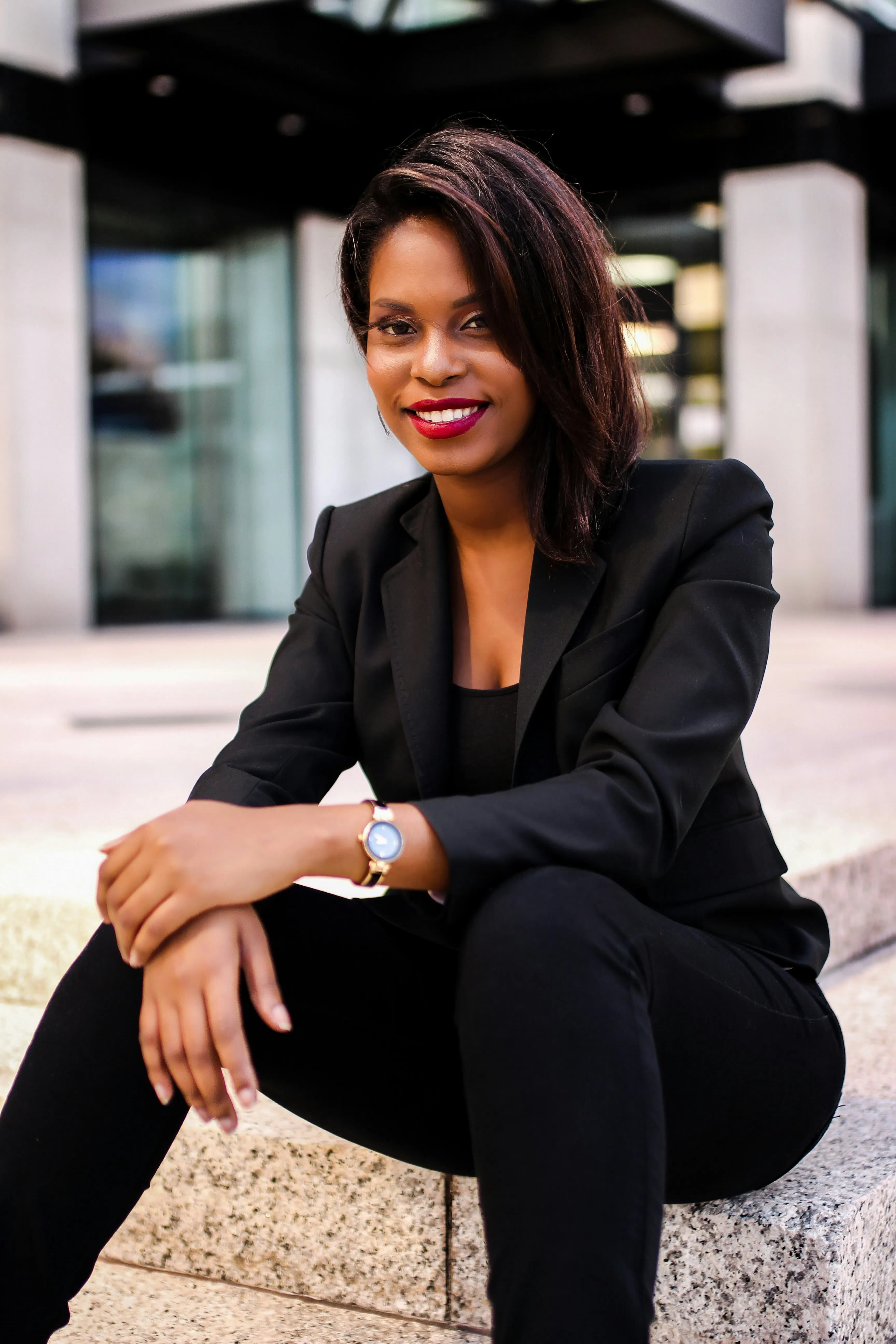 Woman confident and empowered with financial freedom